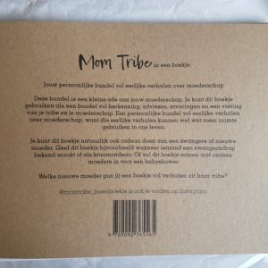 Mom Tribe in een boekje - achterkant